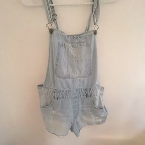 Bershka denim overalls
